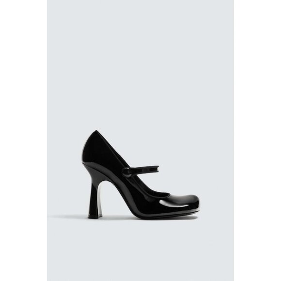 ZARA LEATHER HEELED STRAPPY SHOES  FOR ZARA X DISNEY HARRY LAMBERT - Picture 1 of 6